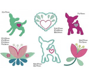 Stickserie - Rehlein